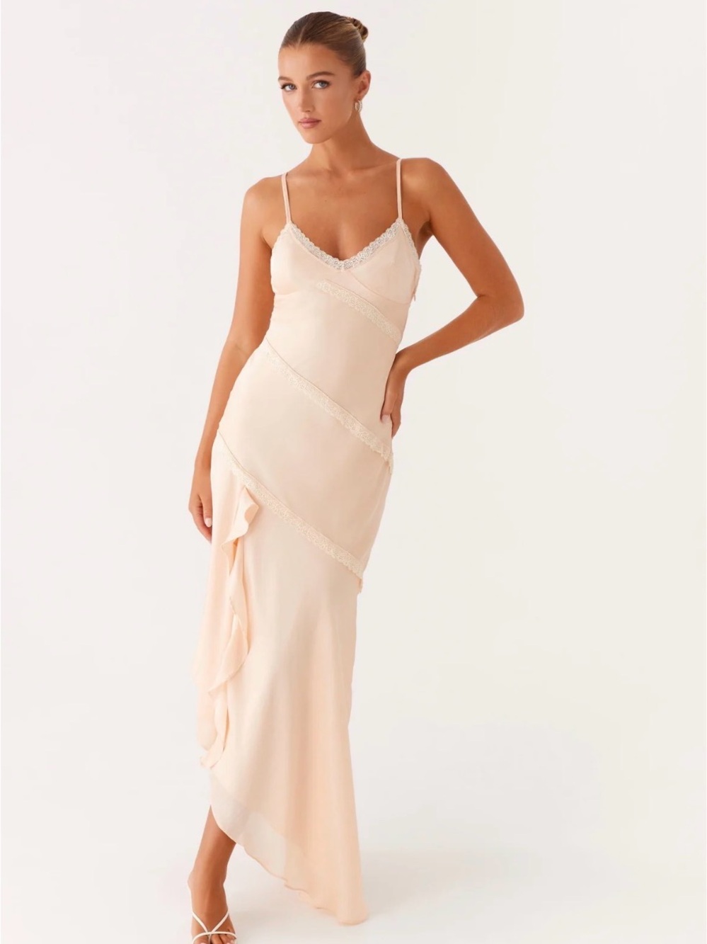 Peppermayo Solana Maxi Dress in Peach